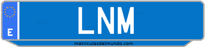 Matrícula de taxi LNM