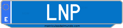 Matrícula de taxi LNP