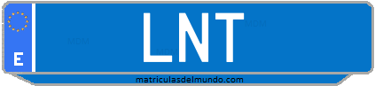 Matrícula de taxi LNT