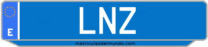 Matrícula de taxi LNZ