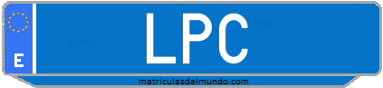 Matrícula de taxi LPC