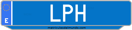 Matrícula de taxi LPH