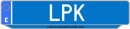 Matrícula de taxi LPK
