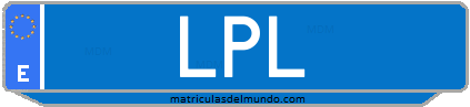 Matrícula de taxi LPL