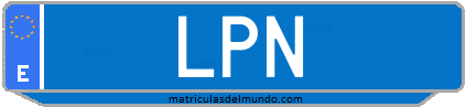 Matrícula de taxi LPN