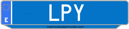 Matrícula de taxi LPY