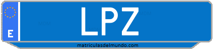 Matrícula de taxi LPZ