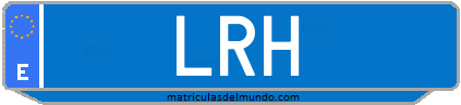 Matrícula de taxi LRH