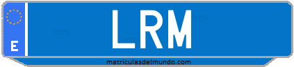 Matrícula de taxi LRM