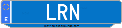 Matrícula de taxi LRN