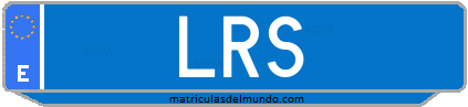 Matrícula de taxi LRS