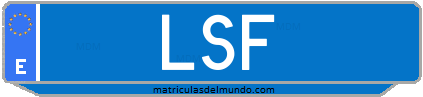 Matrícula de taxi LSF