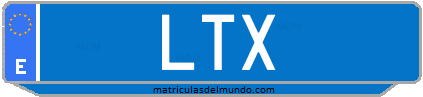 Matrícula de taxi LTX