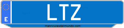 Matrícula de taxi LTZ