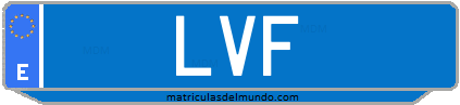 Matrícula de taxi LVF