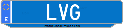 Matrícula de taxi LVG