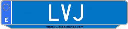 Matrícula de taxi LVJ