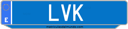 Matrícula de taxi LVK