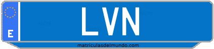 Matrícula de taxi LVN