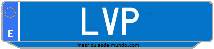 Matrícula de taxi LVP