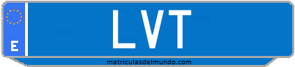 Matrícula de taxi LVT