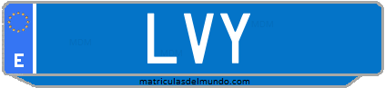 Matrícula de taxi LVY