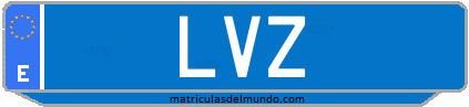 Matrícula de taxi LVZ