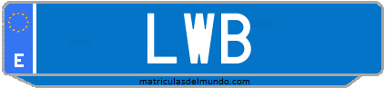 Matrícula de taxi LWB