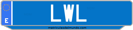 Matrícula de taxi LWL