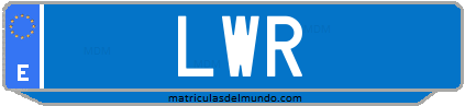 Matrícula de taxi LWR