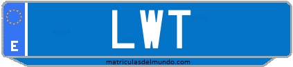 Matrícula de taxi LWT