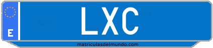 Matrícula de taxi LXC