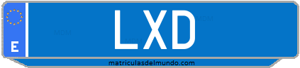 Matrícula de taxi LXD