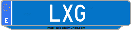 Matrícula de taxi LXG