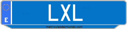 Matrícula de taxi LXL