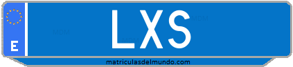 Matrícula de taxi LXS