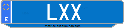 Matrícula de taxi LXX