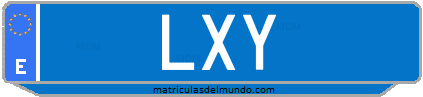 Matrícula de taxi LXY