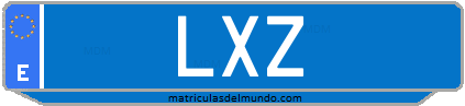 Matrícula de taxi LXZ