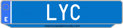 Matrícula de taxi LYC