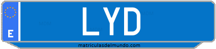 Matrícula de taxi LYD