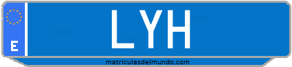 Matrícula de taxi LYH