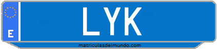 Matrícula de taxi LYK