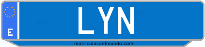 Matrícula de taxi LYN