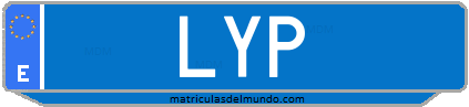 Matrícula de taxi LYP