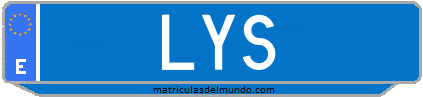 Matrícula de taxi LYS