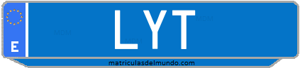 Matrícula de taxi LYT