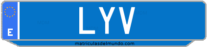 Matrícula de taxi LYV