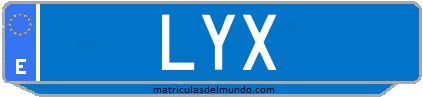 Matrícula de taxi LYX