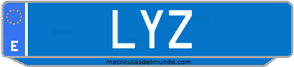 Matrícula de taxi LYZ